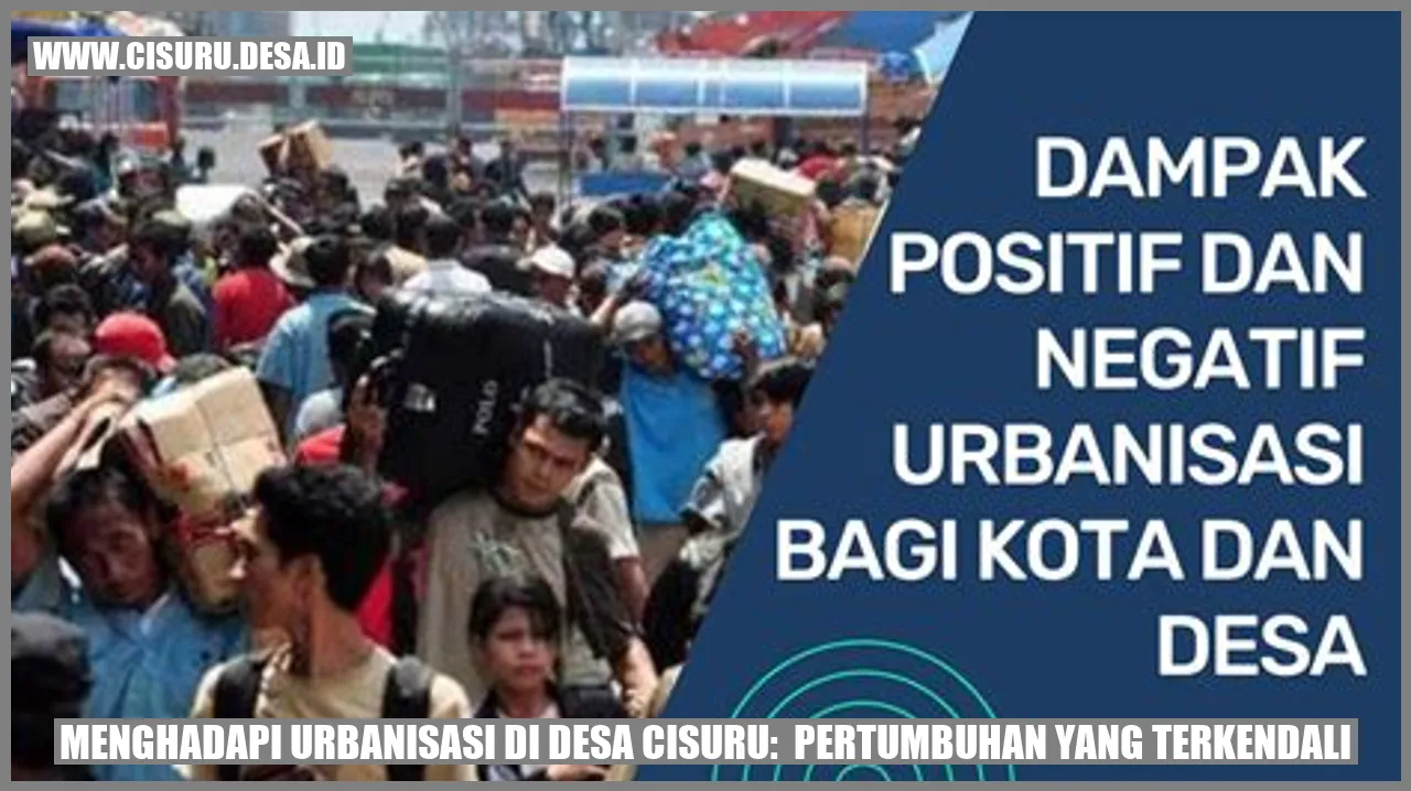 Urbanisasi di Desa Cisuru