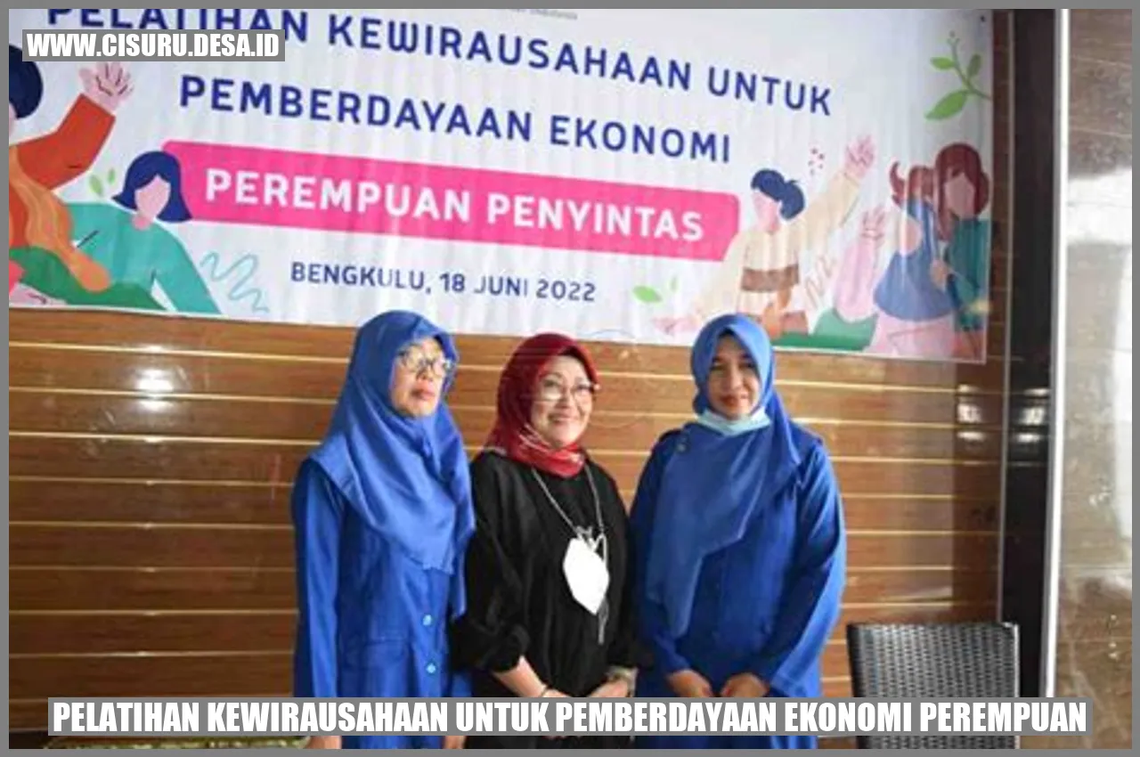 Pelatihan Kewirausahaan untuk Pemberdayaan Ekonomi Perempuan