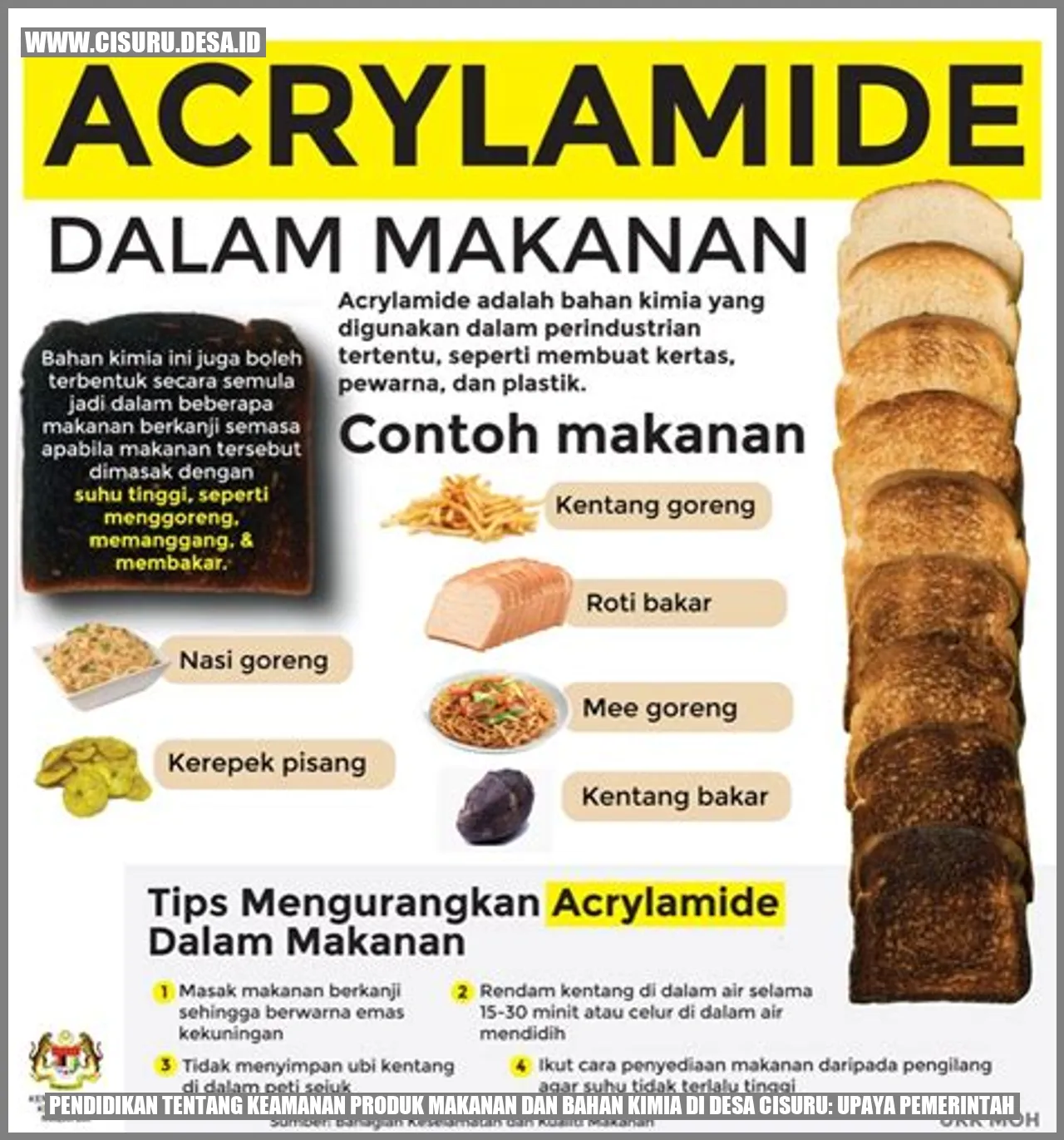 Pendidikan tentang Keamanan Produk Makanan dan Bahan Kimia di Desa Cisuru: Upaya Pemerintah