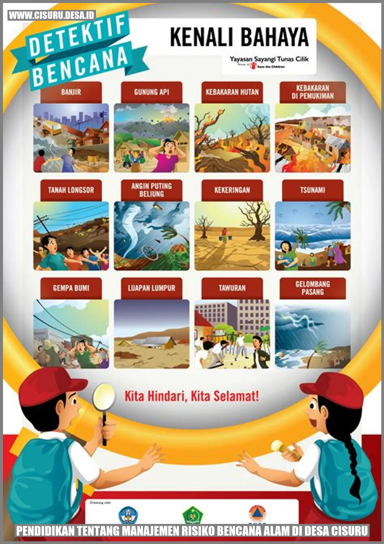 Gambat Pendidikan tentang Manajemen Risiko Bencana Alam di Desa Cisuru