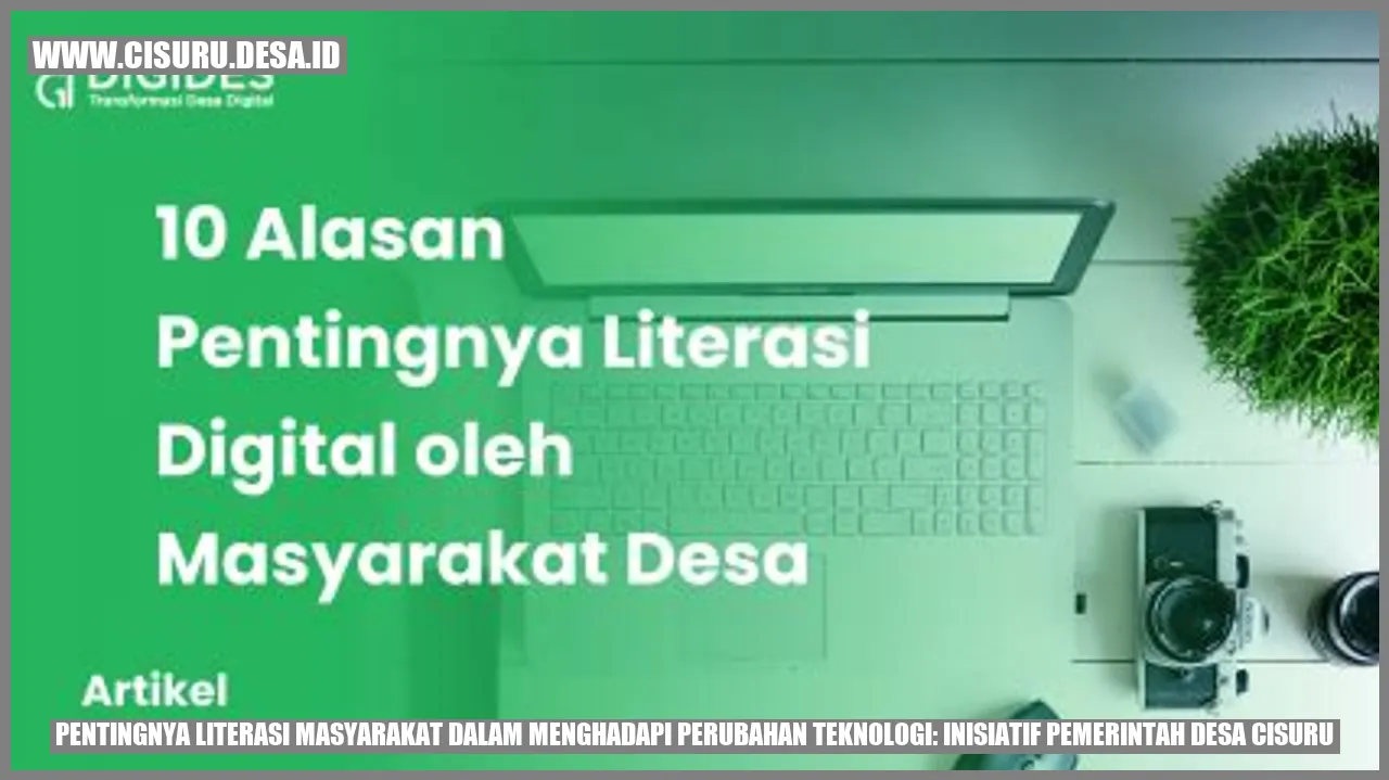 Pentingnya Literasi Masyarakat dalam Menghadapi Perubahan Teknologi: Inisiatif Pemerintah Desa Cisuru