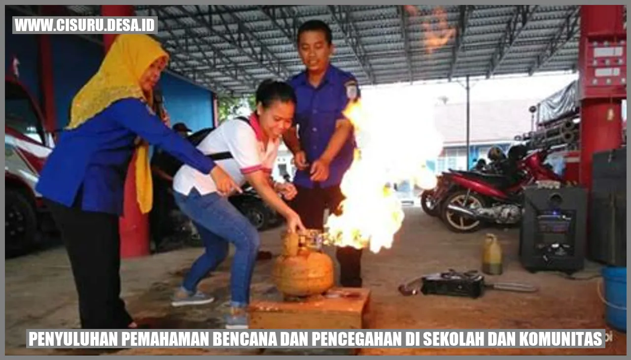 Penyuluhan Pemahaman Bencana dan Pencegahan di Sekolah dan Komunitas