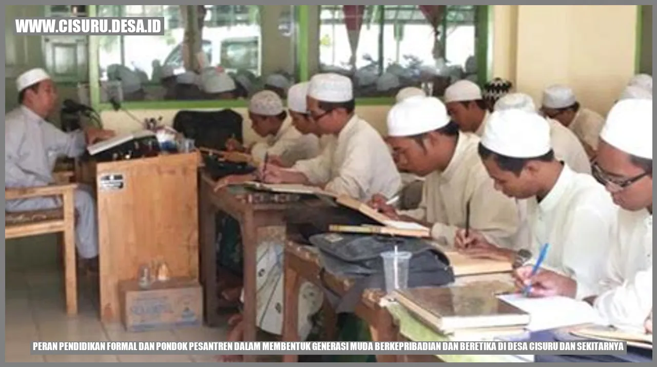 Pendidikan Formal dan Pondok Pesantren
